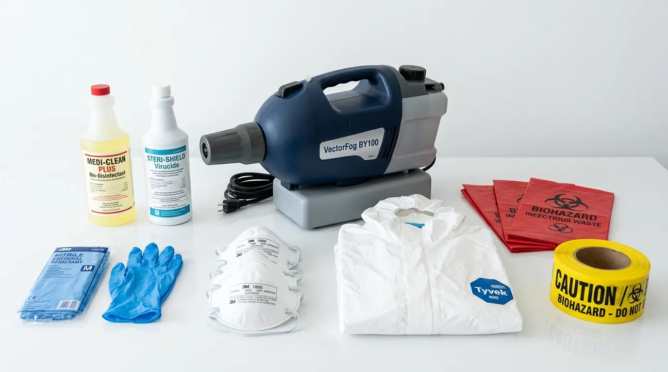 Professional biohazard remediation crew working in Gramercy Park